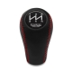 Mitsubishi VeilSide Evolution Black Real Leather Gear Shift Knob 5 Speed Manual Transmission Shifter Lever Screw-On Type 10x1.25