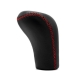 Mitsubishi Motors Red Stitched Genuine Leather Gear Stick Shift Knob 4 5 Speed MT Shifter Lever M10x1.25 Screw-On Type