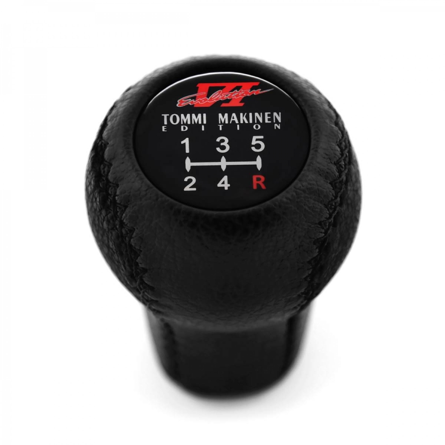 Mitsubishi Evo VI Tommi Makinen Edition Genuine Leather Screw-On Type Short Shift Knob 5 Speed MT Shifter Lever M10x1.25