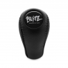 Nissan Blitz Silver Gear Stick Shift Knob 5 & 6 Speed Manual Transmission Genuine Leather Shifter Lever Screw-On Type M10x1.25