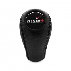 Nissan Nismo Gear Stick Shift Knob Genuine Leather 5 & 6 Speed Manual Transmission Shifter Lever Screw-On Type M10x1.25
