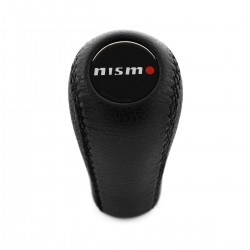 Nissan Nismo Gear Stick Shift Knob Genuine Leather 5 & 6 Speed Manual Transmission Shifter Lever Screw-On Type M10x1.25