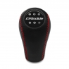 Nissan GReddy Gear Shift Knob 5 Speed Manual Transmission Genuine Leather Red Stitched Shifter Lever Screw-On Type M10x1.25