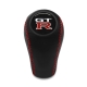 Nissan Nismo GT-R Real Leather Red Stitched Gear Shift Knob 5 & 6 Speed Manual Transmission Shifter Lever Screw-On Type M10x1.25