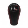 Nissan Nismo Gear Shift Knob 6 Speed Manual Transmission Genuine Leather Red Stitched Shifter Lever Screw-On Type M10x1.25