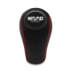 Nissan Nismo Gear Stick Shift Knob 5 & 6 Speed Manual Gearbox Genuine Leather Red Stitched Shifter Lever Screw-On Type M10x1.25