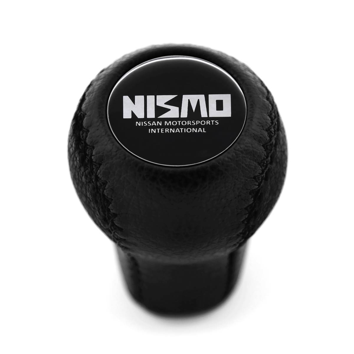 Nissan Nismo Silver Emblem Genuine Leather Gear Shift Knob 5