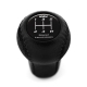 Nissan HKS Black Emblem Genuine Leather Short Shift Knob 5 Speed MT Gear Shifter Lever Screw-On Type M10x1.25