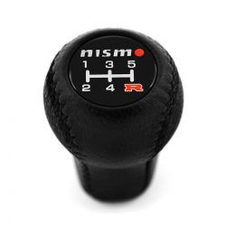 Nissan Nismo Leather Gear Shift Knob Stick 5 Speed Manual Transmission Shifter Lever Screw-On Type M10xP1.25