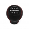 Nissan GReddy Short Shift Knob 5 Speed Manual Transmission Genuine Leather Red Stitch Gear Shifter Lever Screw-On Type M10x1.25
