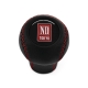 Nissan Nardi Tokyo Red Stitched Gear Shift Knob 5 & 6 Speed Genuine Leather Manual Gearbox Shifter Lever Screw-On Type M10x1.25