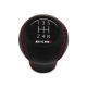 Nissan Nismo Short Shift Knob 5 Speed Manual Transmission Genuine Leather Red Stitched Gear Shifter Lever Screw-On Type M10x1.25