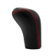 Nissan VeilSide Red Stitch Gear Stick Shift Knob 6 Speed Manual Transmission Real Leather Shifter Lever Screw-On Type M10x1.25
