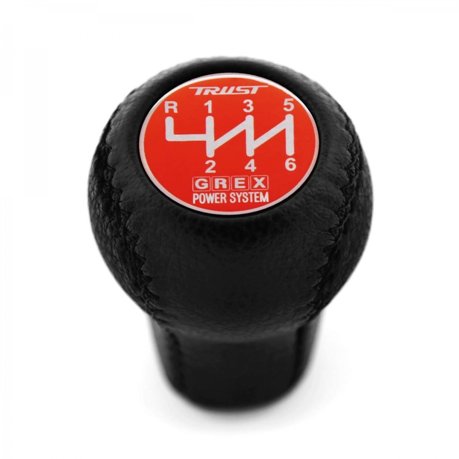 Mazda Trust Grex Red Gear Shift Knob 6 Speed Manual Transmission Genuine Leather Gear Shifter Lever Screw-On Type M10x1.25