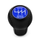 Mazda Trust Grex Blue Short Shift Knob 6 Speed Manual Transmission Genuine Leather Gear Shifter Lever Screw-On Type M10x1.25