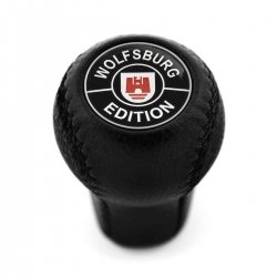 Volkswagen Wolfsburg Edition Leather Screw-On Type Gear Shift Knob Stick Manual Gearbox Shifter Lever