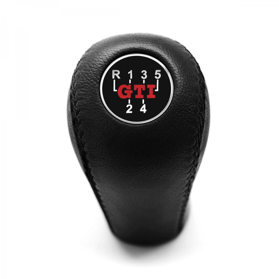 Volkswagen Gti Leather Screw-On Type Gear Shift Knob Stick 5 Speed Manual Transmission Shifter Lever