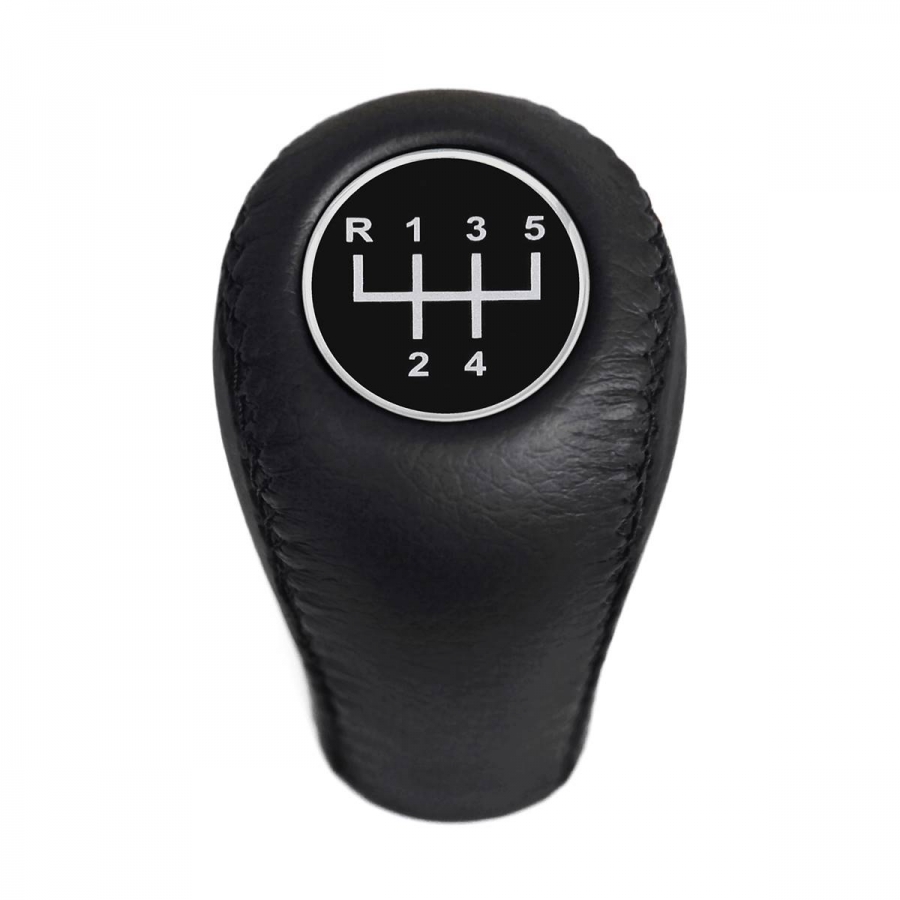 Volkswagen Leather Screw-On Type Gear Shift Knob Stick 5 Speed Manual Transmission Shifter Lever M12x1.5