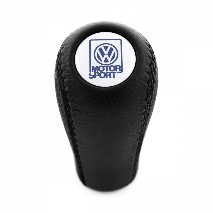 Volkswagen Motorsport Leather Screw-On Type Gear Shift Knob Stick Manual Transmission Shifter Lever M12x1.5