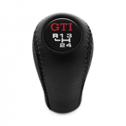 Volkswagen Gti Gear Stick Shift Knob Genuine Leather 4 Speed Manual Transmission Shifter Lever Screw-On Type M12x1.5