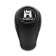 Volkswagen Wolfsburg Edition Gear Shift Knob Genuine Leather 4 & 5 Speed Manual Transmission Shifter Lever Screw-On Type M12x1.5