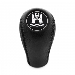 Volkswagen Wolfsburg Edition Gear Shift Knob Genuine Leather 4 & 5 Speed Manual Transmission Shifter Lever Screw-On Type M12x1.5