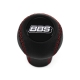 Volkswagen BBS Red Stitched Gear Shift Knob 5 Speed Manual Transmission Genuine Leather Gear Shifter Lever Screw-On Type M12x1.5