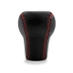 Volkswagen BBS Red Stitched Gear Shift Knob 5 Speed Manual Transmission Genuine Leather Gear Shifter Lever Screw-On Type M12x1.5