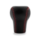 Volkswagen GTi Red Stitched Gear Shift Knob 5 Speed Manual Transmission Genuine Leather Gear Shifter Lever Screw-On Type M12x1.5