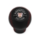 Volkswagen Hannover Edition Red Stitched Shift Knob 5 Speed Manual Transmission Genuine Leather Shifter Screw-On Type M12x1.5