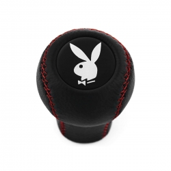 Volkswagen Playboy Red Stitched Shift Knob 4 & 5 Speed Manual Transmission Genuine Leather Shifter Lever Screw-On Type M12x1.5