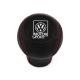 Volkswagen Motorsport Red Stitched Shift Knob 4 & 5 Speed Manual Transmission Real Leather Shifter Lever Screw-On Type M12x1.5