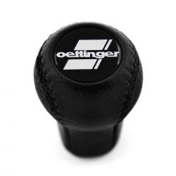 Volkswagen Oettinger Genuine Leather Gear Shift Knob 4 & 5 Speed Manual Transmission Shifter Lever Screw-On Type M12x1.5