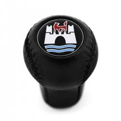 Volkswagen Wolfsburg Edition Genuine Leather Gear Shift Knob 4 & 5 Speed Manual Transmission Shifter Lever Screw-On Type M12x1.5