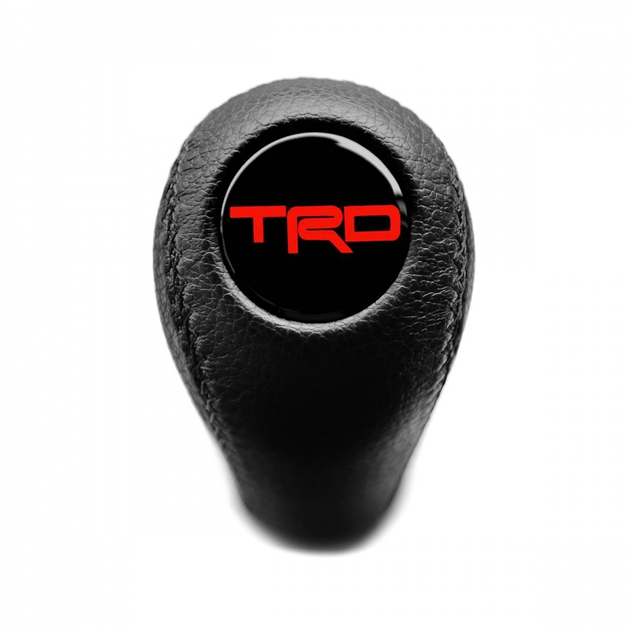 Toyota Trd Leather Screw-On Type Gear Shift Knob Stick 5/6 Speed Manual Transmission Shifter Lever M12x1.25