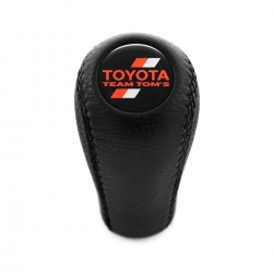 Toyota TOM'S Gear Stick Shift Knob Genuine Leather 5 & 6 Speed Manual Transmission Shifter Lever Screw-On Type M12x1.25