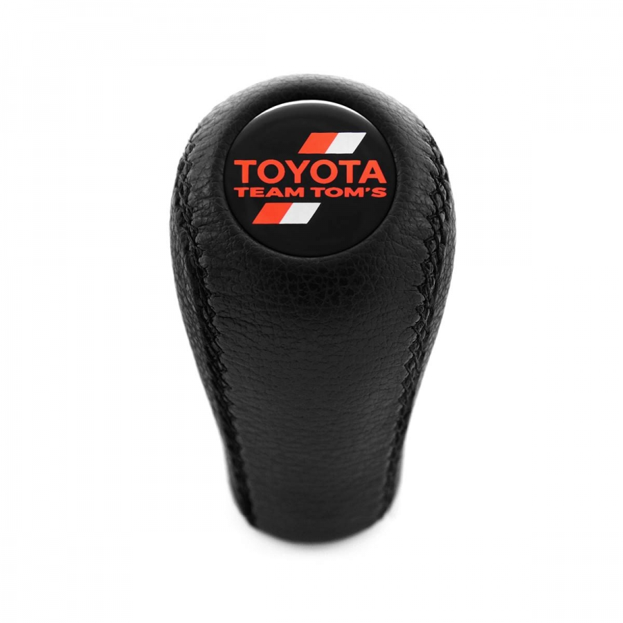 Toyota TOM'S Gear Stick Shift Knob Genuine Leather 5 & 6 Speed Manual Transmission Shifter Lever Screw-On Type M12x1.25