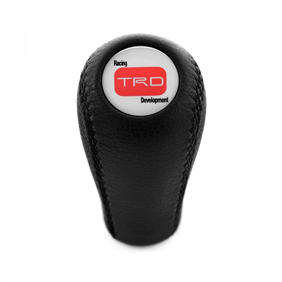 Toyota TRD Sport Gear Stick Shift Knob Genuine Leather 5 & 6 Speed Manual Transmission Shifter Lever Screw-On Type M12x1.25