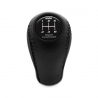 Toyota HKS Black Gear Stick Shift Knob Genuine Leather 5 Speed Manual Transmission Shifter Lever Screw-On Type M12x1.25