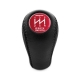 Toyota Trust Grex Red Gear Stick Shift Knob Genuine Leather 5 Speed Manual Transmission Shifter Lever Screw-On Type M12x1.25