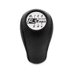 Toyota R Magic Gear Stick Shift Knob 6 Speed Manual Transmission Genuine Leather Shifter Lever Screw-On Type M12x1.25