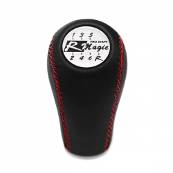 Nissan R Magic Stitched Gear Stick Shift Knob 6 Speed Manual Transmission Genuine Leather Shifter Lever Screw-On Type M10x1.25