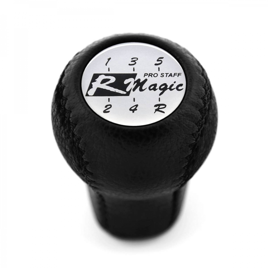 Nissan R Magic Short Shift Knob 5 Speed Manual Transmission Genuine Leather Gear Shifter Lever Screw-On Type M10x1.25