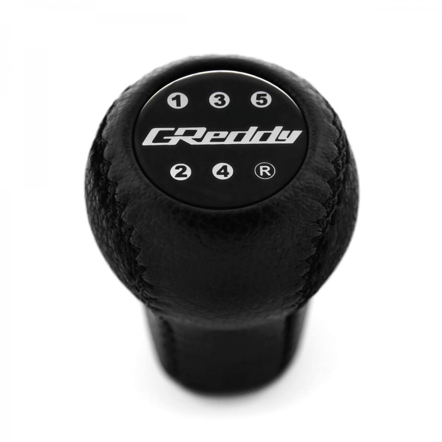 Honda / Acura Greddy Genuine Leather Short Shift Knob Stick 5 Speed Manual Transmission Shifter Lever Screw-On Type M10xP1.5