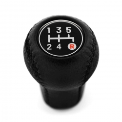 Mazda Genuine Leather Short Shift Knob 5 Speed Manual Transmission Gear Shifter Lever Screw-On Type M10x1.25