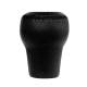 Mazda Trust Grex Black Emblem Genuine Leather Short Shift Knob 5 Speed Manual Transmission Shifter Lever Screw-On Type M10x1.25