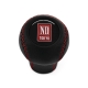Mazda Nardi Tokyo Shift Knob Red Stitched 5 & 6 Speed Manual Transmission Real Leather Gear Shifter Lever Screw-On Type M10x1.25