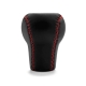 Mazda Genuine Leather Short Shift Knob 5 Speed Manual Transmission Red Stitched Gear Shifter Lever Screw-On Type M10x1.25