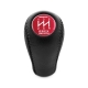 Mazda Trust Grex Blue Emblem Leather Screw-On Type Gear Shift Knob 5 Speed Manual Transmission Shifter Lever M10x1.25