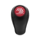 Mazda Mazdaspeed Leather Screw-On Type Gear Shift Knob Stick 5 6 Speed Manual Transmission Shifter Lever M10x1.25